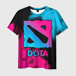 Футболка мужская Dota Neon Gradient, цвет: 3D-принт