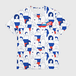 Футболка мужская Русский народ, цвет: 3D-принт