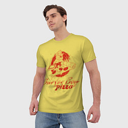 Футболка мужская Stranger Things 4 - Surfer boy pizza, цвет: 3D-принт — фото 2