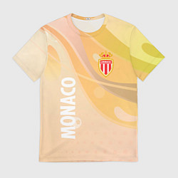 Футболка мужская Monaco желтый абстрактный фон, цвет: 3D-принт