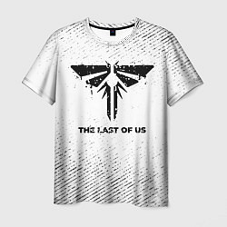 Футболка мужская The Last Of Us с потертостями на светлом фоне, цвет: 3D-принт