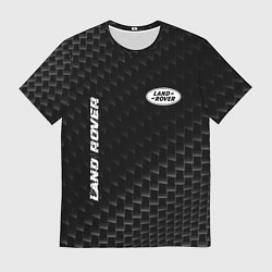 Мужская футболка Land Rover карбоновый фон