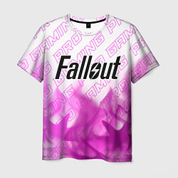 Футболка мужская Fallout pro gaming: символ сверху, цвет: 3D-принт
