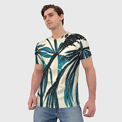Футболка мужская Винтажные пальмы, цвет: 3D-принт — фото 2