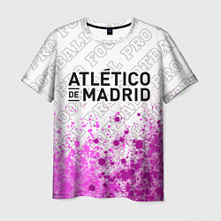 Футболка мужская Atletico Madrid pro football: символ сверху, цвет: 3D-принт