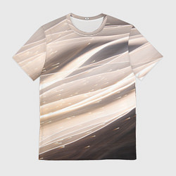 Футболка мужская Абстрактные волны и огни бесконечности, цвет: 3D-принт
