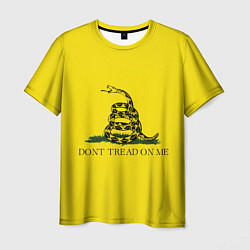 Футболка мужская Dont tread on me или Гадзденская змея, цвет: 3D-принт