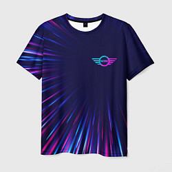 Футболка мужская Mini neon speed lines, цвет: 3D-принт