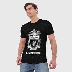 Футболка мужская Liverpool sport на темном фоне, цвет: 3D-принт — фото 2
