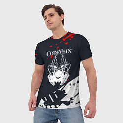 Футболка мужская Code vein Краска, цвет: 3D-принт — фото 2