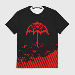 Футболка мужская Bring Me the Horizon красный фонтик, цвет: 3D-принт