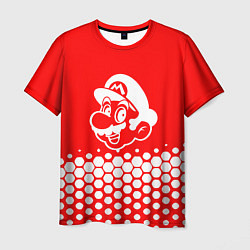 Футболка мужская Super Mario - абстракция, цвет: 3D-принт