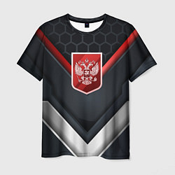 Футболка мужская Красный герб России, цвет: 3D-принт