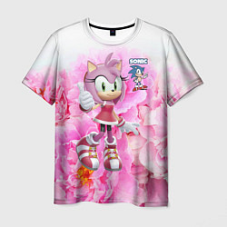 Футболка мужская Sonic - Amy Rose - Video game, цвет: 3D-принт