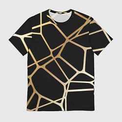 Футболка мужская Золотая сеть, цвет: 3D-принт
