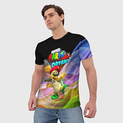 Футболка мужская Super Mario Odyssey - Hero turtle Koopa Troopa, цвет: 3D-принт — фото 2