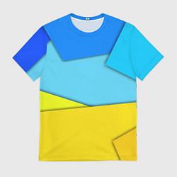 Футболка мужская Простой геометрический фон, цвет: 3D-принт