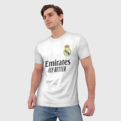 Футболка мужская Реал Мадрид форма 20222023, цвет: 3D-принт — фото 2