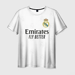 Футболка мужская Реал Мадрид форма 20222023, цвет: 3D-принт