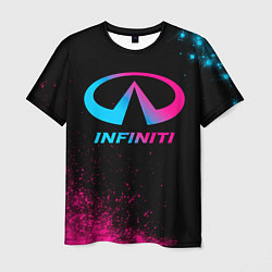 Футболка мужская Infiniti - neon gradient, цвет: 3D-принт