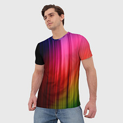 Футболка мужская Цветной спектр, цвет: 3D-принт — фото 2