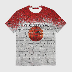 Футболка мужская Стритбол это дорога в большой баскетбол, цвет: 3D-принт