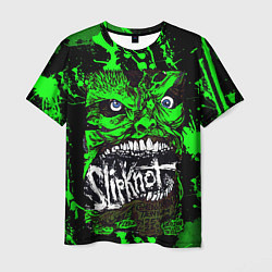 Футболка мужская Slipknot - green monster по, цвет: 3D-принт