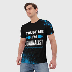 Футболка мужская Trust me Im journalist dark, цвет: 3D-принт — фото 2