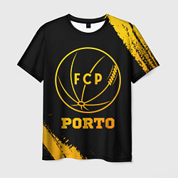 Футболка мужская Porto - gold gradient, цвет: 3D-принт