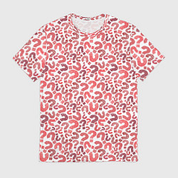 Мужская футболка Вопросительные знаки разноцветные