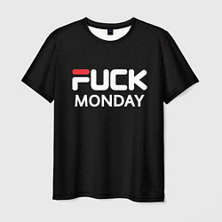 Футболка мужская Fuck monday - antibrand, fila, цвет: 3D-принт