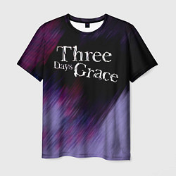 Футболка мужская Three Days Grace lilac, цвет: 3D-принт