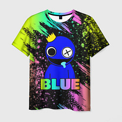 Футболка мужская Rainbow Friends - Blue, цвет: 3D-принт