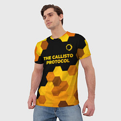 Футболка мужская The Callisto Protocol - gold gradient: символ свер, цвет: 3D-принт — фото 2