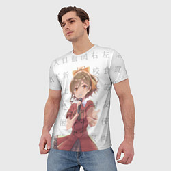 Футболка мужская Судзунэ Мияма - Отборочный проект, цвет: 3D-принт — фото 2