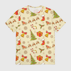 Футболка мужская С Новым 2023 Годом, цвет: 3D-принт