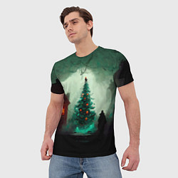 Футболка мужская Тёмное рождество, цвет: 3D-принт — фото 2