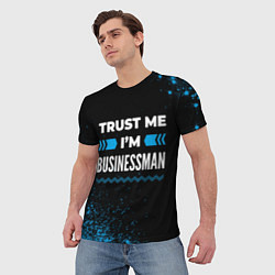 Футболка мужская Trust me Im businessman dark, цвет: 3D-принт — фото 2