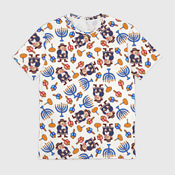 Мужская футболка Ханука - праздник света