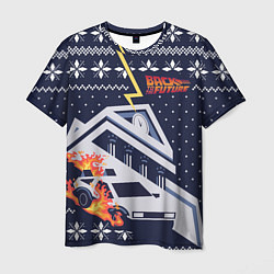 Футболка мужская Back to the future DeLorean, цвет: 3D-принт