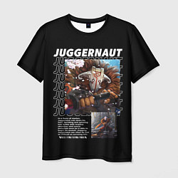 Футболка мужская Juggernaut надписи, цвет: 3D-принт