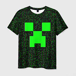 Футболка мужская Minecraft green squares, цвет: 3D-принт