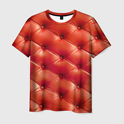 Футболка мужская Quilted furniture leather, цвет: 3D-принт