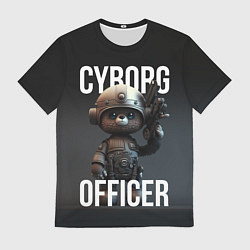 Футболка мужская Cyborg officer, цвет: 3D-принт