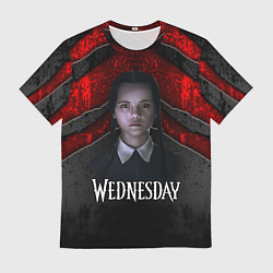Футболка мужская Wedneday black and red, цвет: 3D-принт