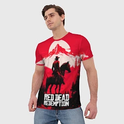 Футболка мужская Red Dead Redemption, mountain, цвет: 3D-принт — фото 2