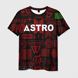 Футболка мужская Astro k-pop pattern, цвет: 3D-принт