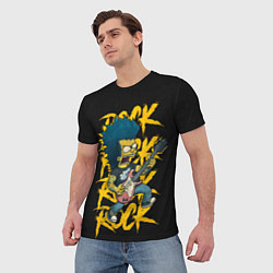 Футболка мужская Rock Simpson, цвет: 3D-принт — фото 2