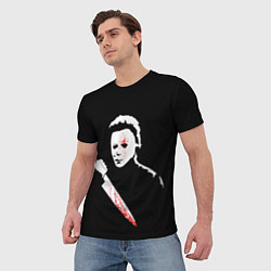 Футболка мужская Майкл Майерс, цвет: 3D-принт — фото 2