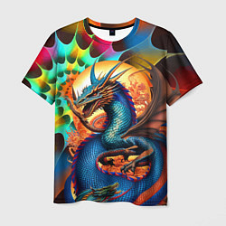 Футболка мужская Japanese dragon - tattoo - irezumi, цвет: 3D-принт